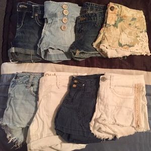 Lot of junior shorts